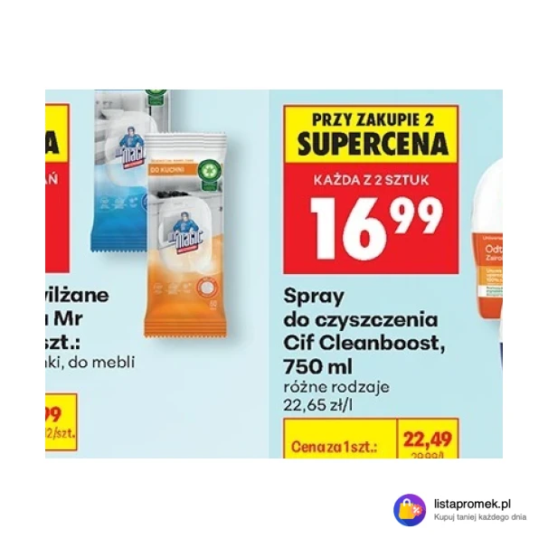 Ściereczki nawilżane do czyszczenia Mr Magic, 50/60 szt.