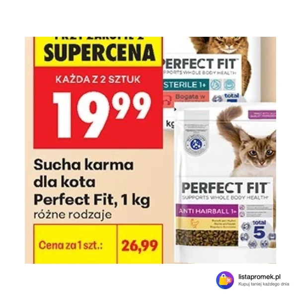 Sucha karma dla kota Perfect Fit, 1 kg