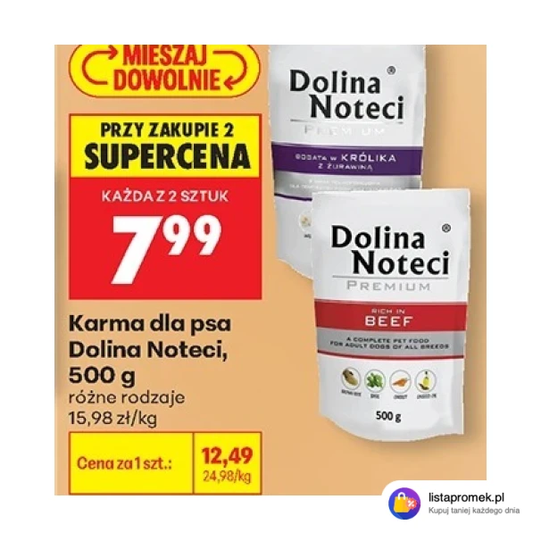 Karma dla psa Dolina Noteci, 500 g