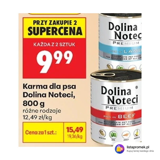 Karma dla psa Dolina Noteci, 800 g