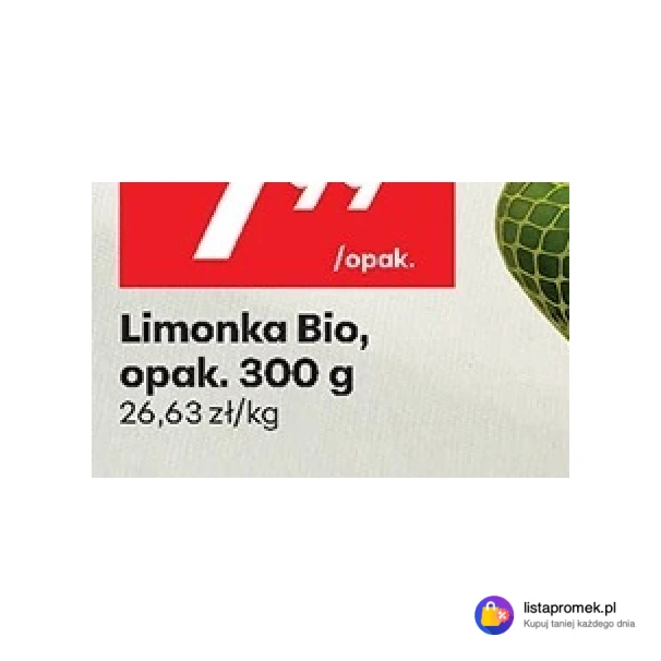 Limonka Bio, opak.