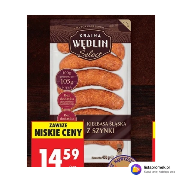 Kiełbasa śląska z szynki