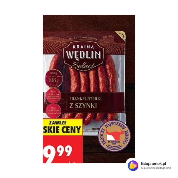 Frankfurterki z szynki