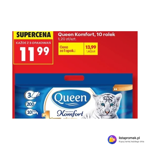 Papier toaletowy Queen Komfort