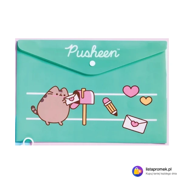 Teczka zamykana na zatrzask lub suwak