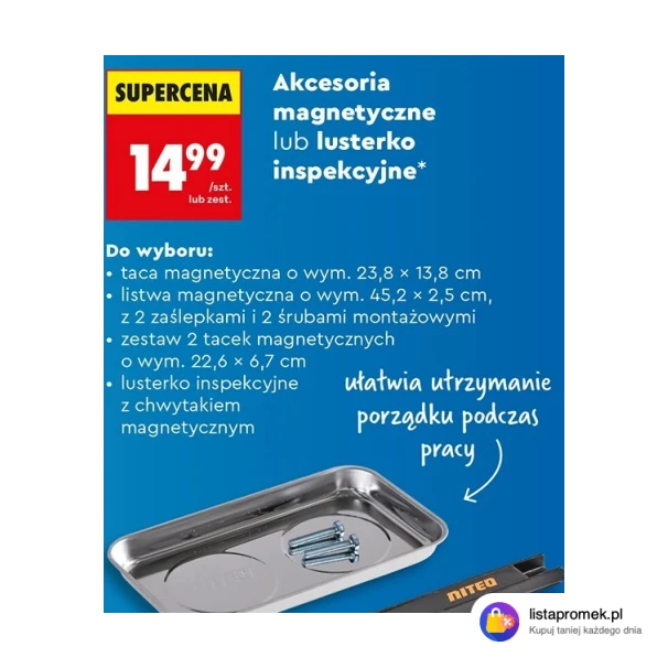 Akcesoria magnetyczne lub lusterko inspekcyjne