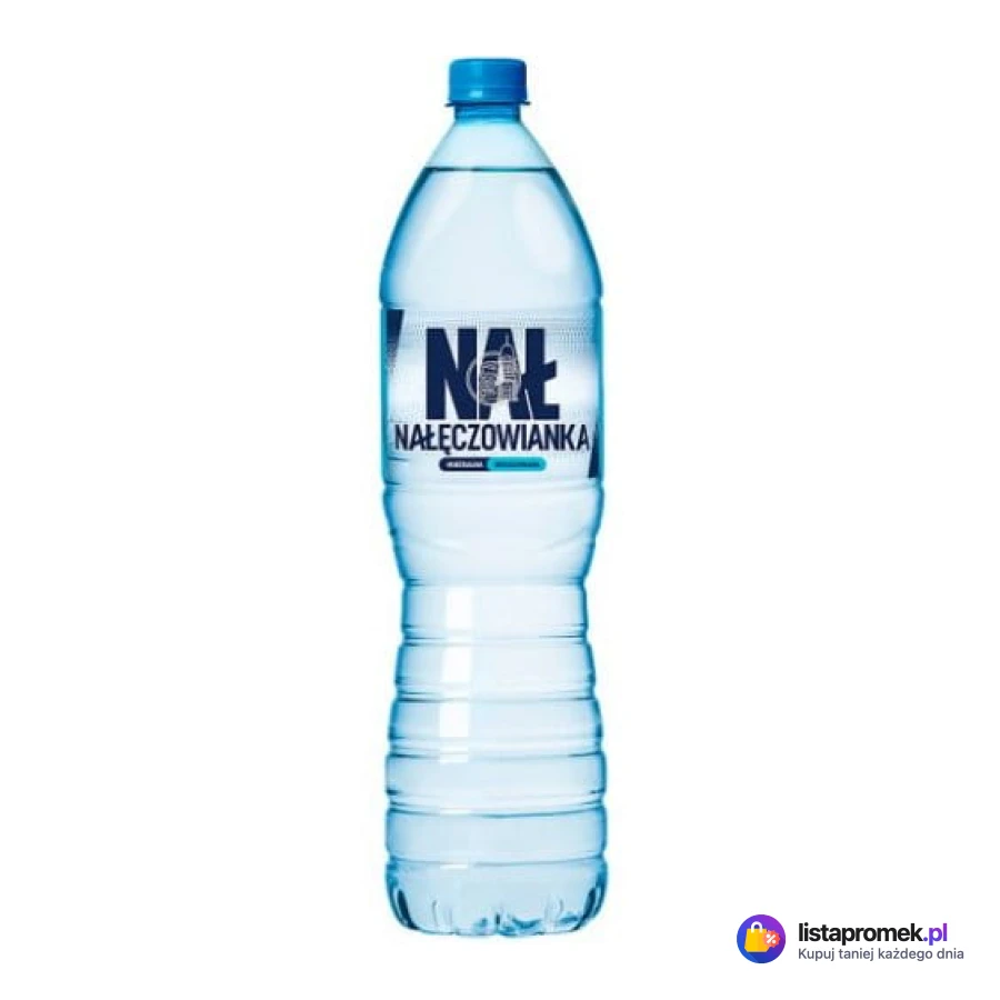 Woda mineralna Nałęczowianka niegazowana, delikatnie gazowana