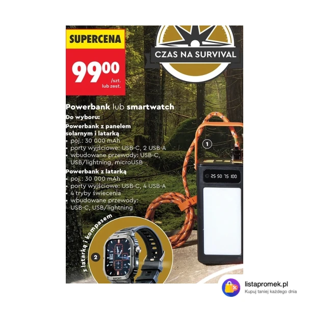 Powerbank lub smartwatch