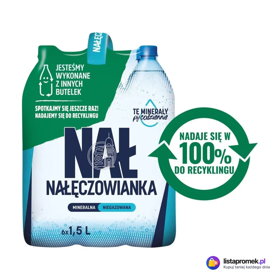 Woda mineralna niegazowana Nałęczowianka