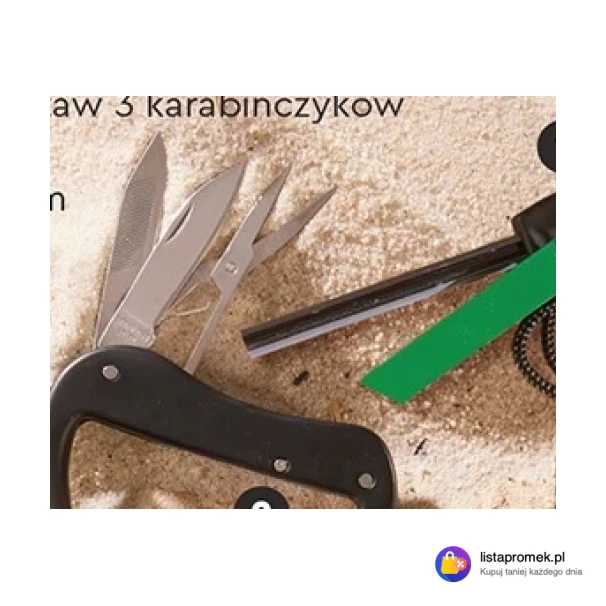 Karabińczyk 5 w 1 lub zestaw 3 karabińczyków