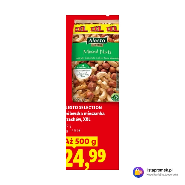 Królewska mieszanka orzechów, XXL