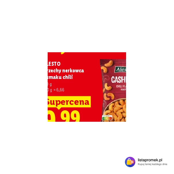 Orzechy nerkowca o smaku chili