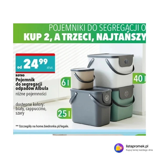 Pojemniki do segregacji odpadów Albula