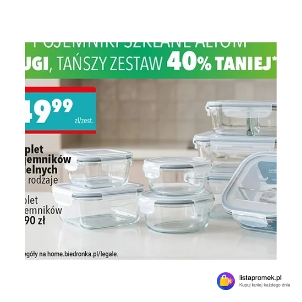 Komplet 3 pojemników