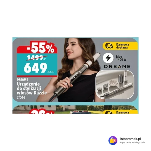 Urządzenie do stylizacji włosów Dazzle złote