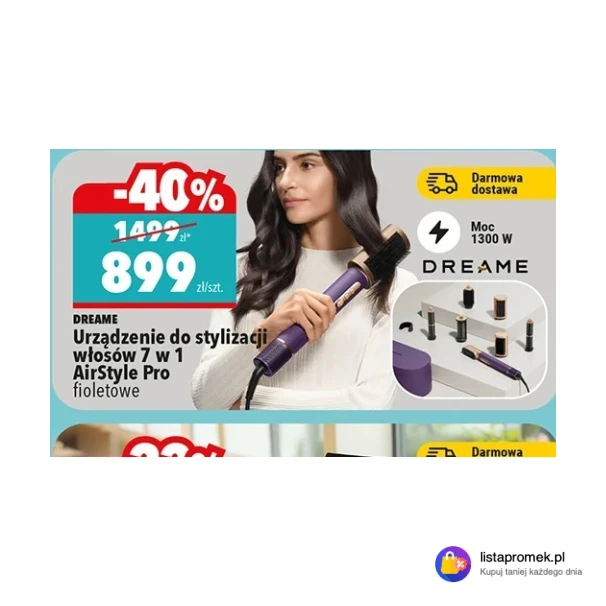 Urządzenie do stylizacji włosów 7 w 1 AirStyle Pro fioletowe