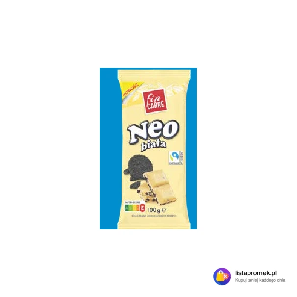 FIN CARRÉ Biała czekolada z ciasteczkami Neo