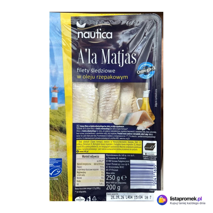 Filety śledziowe à la matjas