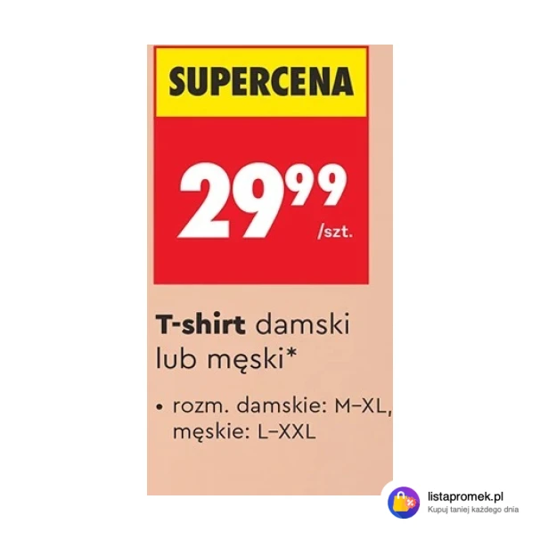T-shirt damski lub męski