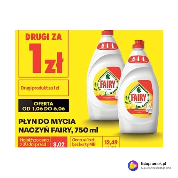 PŁYN DO MYCIA NACZYŃ FAIRY, 750 ml