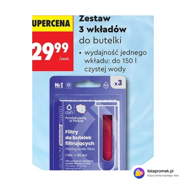 Zestaw 3 wkładów do butelki