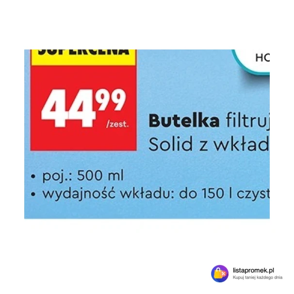 Butelka filtrująca Solid z wkładem