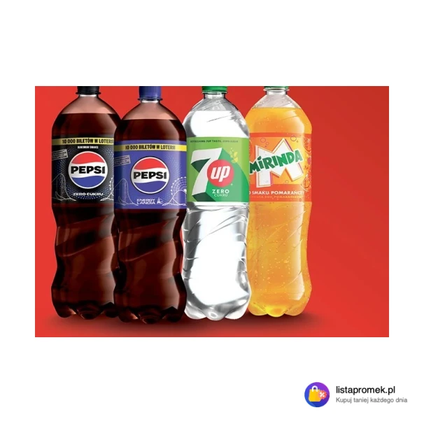 Napój gazowany, 1,75 l: Pepsi, Pepsi Twist, Pepsi Zero, Mirinda, 7up Zero