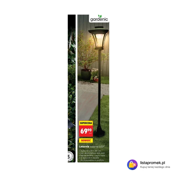 Latarnia solarna LED