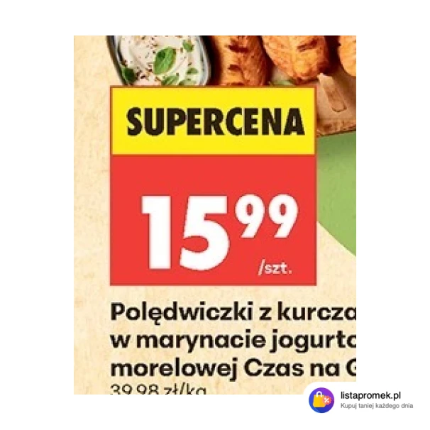 Polędwiczki z kurczaka w marynacie jogurtowo-morelowej