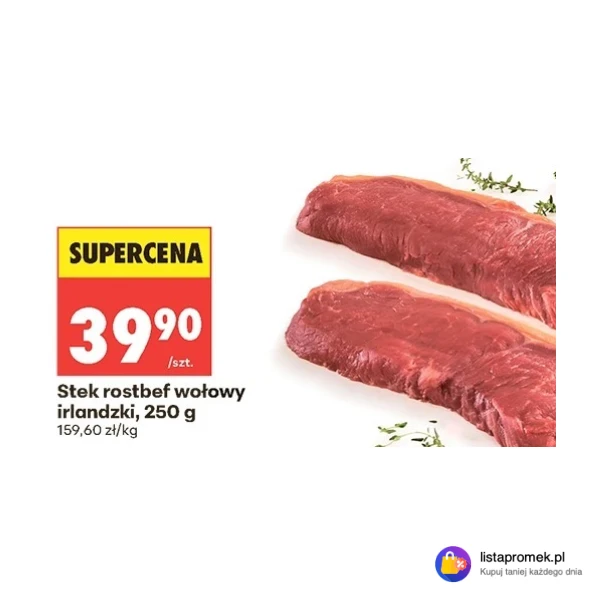 Stek rostbef wołowy irlandzki