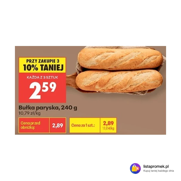 Bułka paryska, 240 g