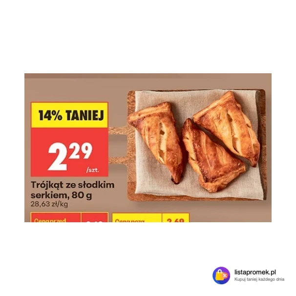 Trójkąt ze słodkim serkiem, 80 g