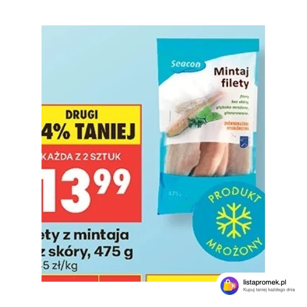 Filety z mintaja bez skóry, 475 g