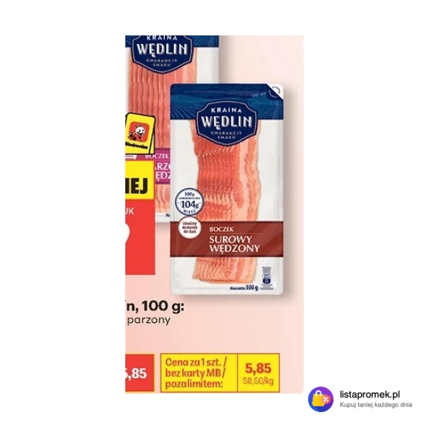 Boczek Kraina Wędlin, 100 g