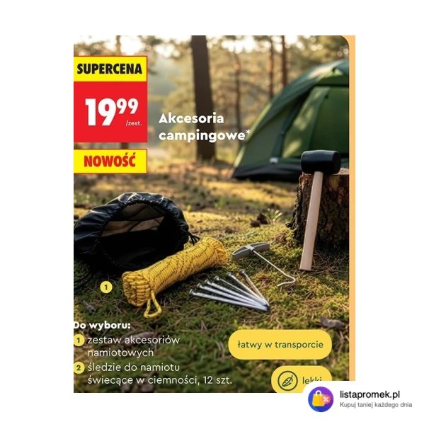 Zestaw akcesoriów namiotowych