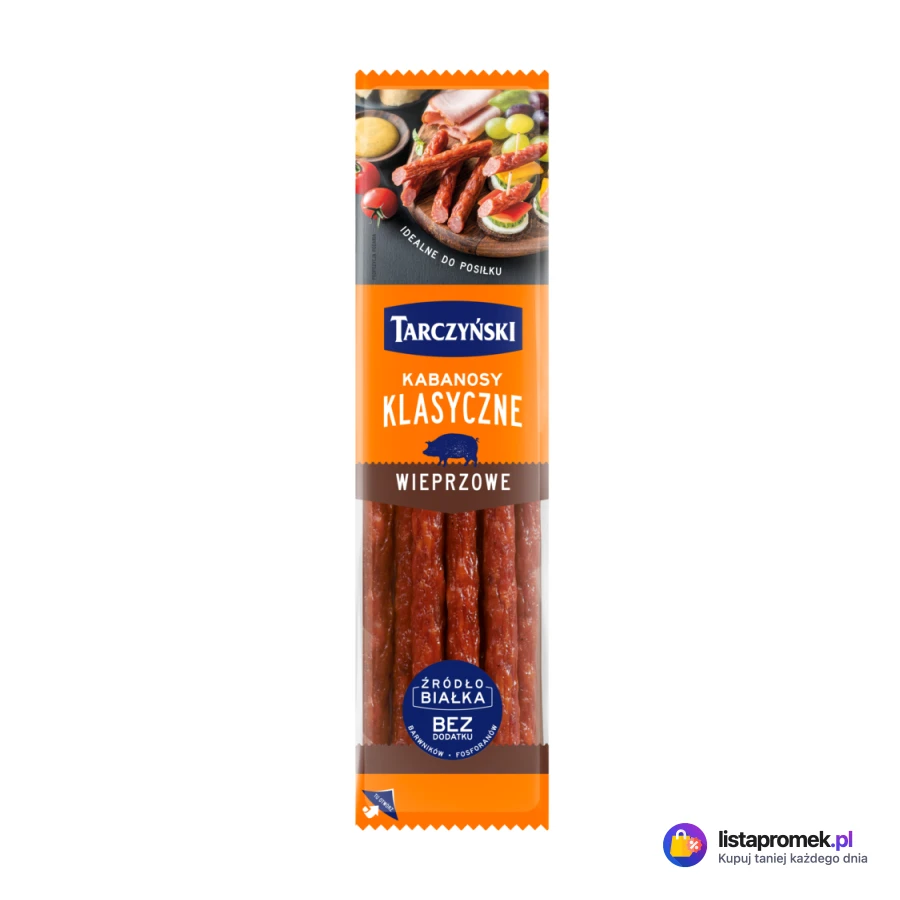 Kabanosy klasyczne wieprzowe, drobiowo-wieprzowe
