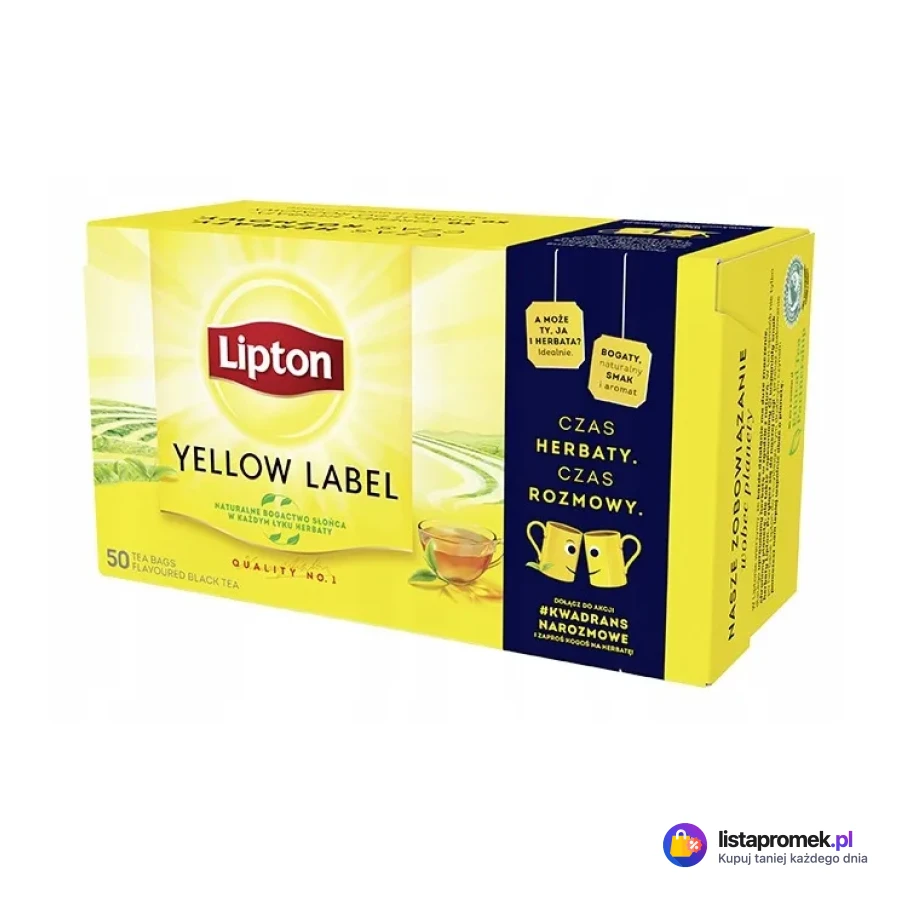 Herbata eksp. Lipton Yellow Label, różne rodzaje