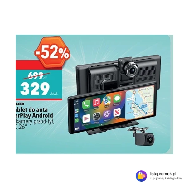 Tablet do auta CarPlay Android