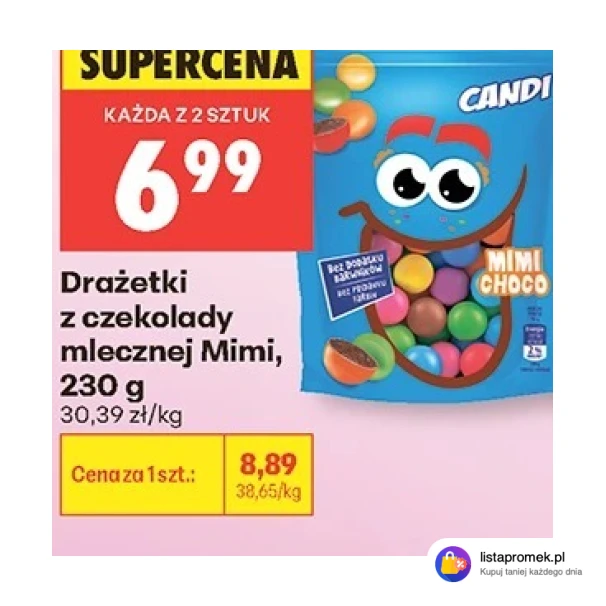 Drażetki MIMI CHOCO z czekolady mlecznej Mimi, 230 g