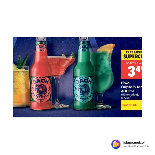 Piwo Captain Jack, 400 ml