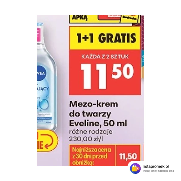 Mezo-krem do twarzy Eveline, 50 ml