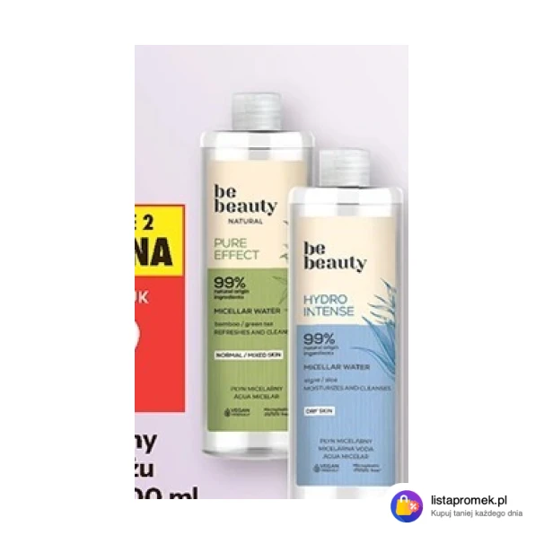 Płyn micelarny do demakijażu Be Beauty, 400 ml