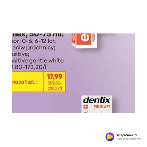 Szczoteczka do zębów Dentix Professional, 2 szt.