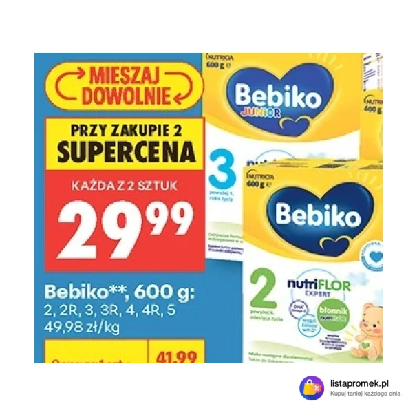 Bebiko**, 600 g: 2, 2R, 3, 3R, 4, 4R, 5