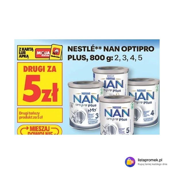 NESTLÉ** NAN OPTIPRO PLUS, 800 g: 2, 3, 4, 5