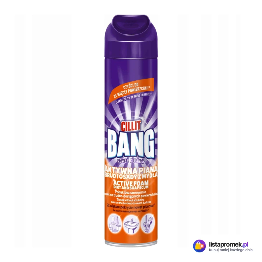 Płyn, spray, piana Cillit Bang, różne rodzaje