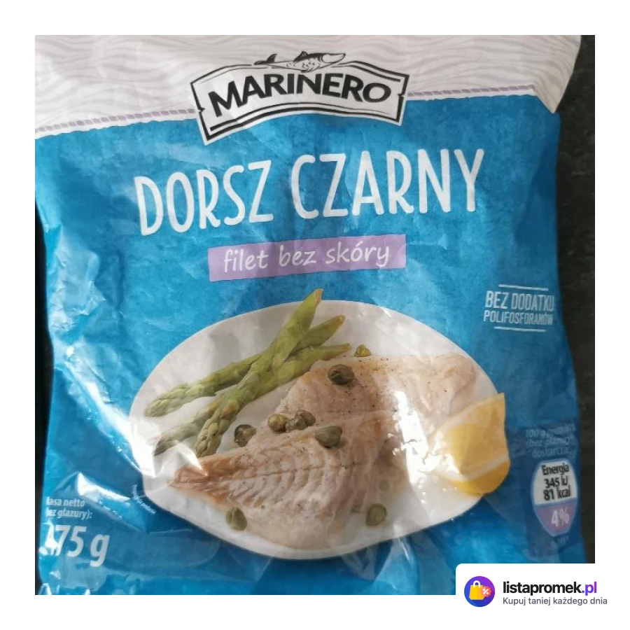 Dorsz czarny filet bez skóry