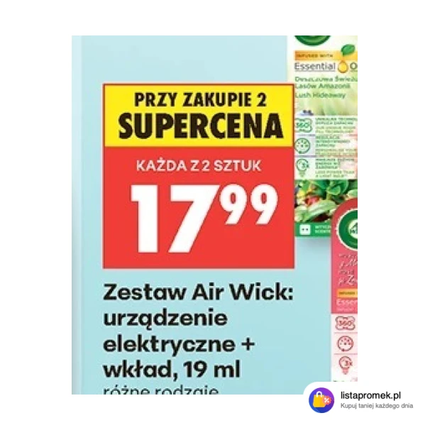Zestaw Air Wick: urządzenie elektryczne + wkład, 19 ml