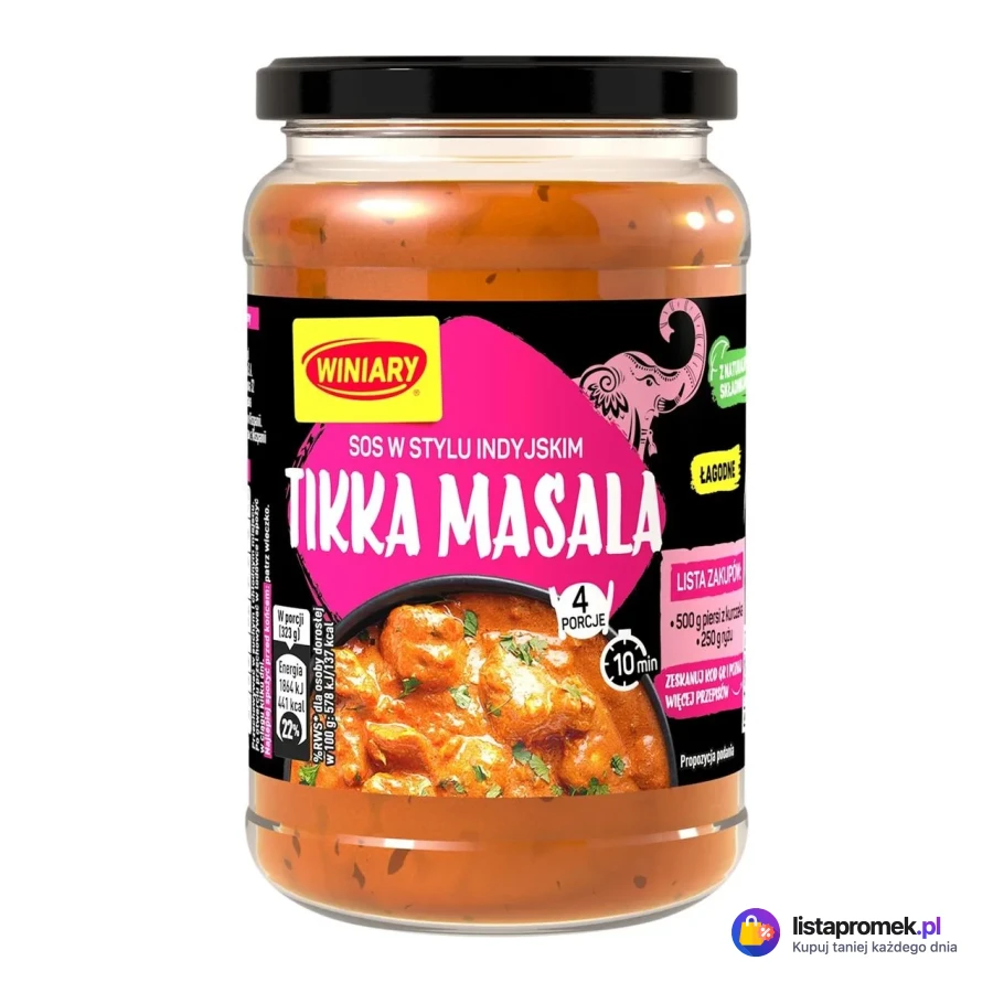 Sos Winiary, teriyaki, tikka masala