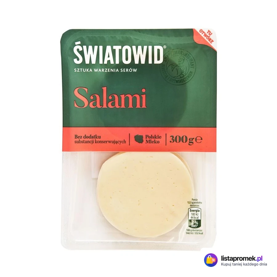 Ser żółty Salami w plastrach